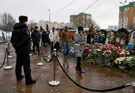 Funeral de Navalny. Foto: EFE.