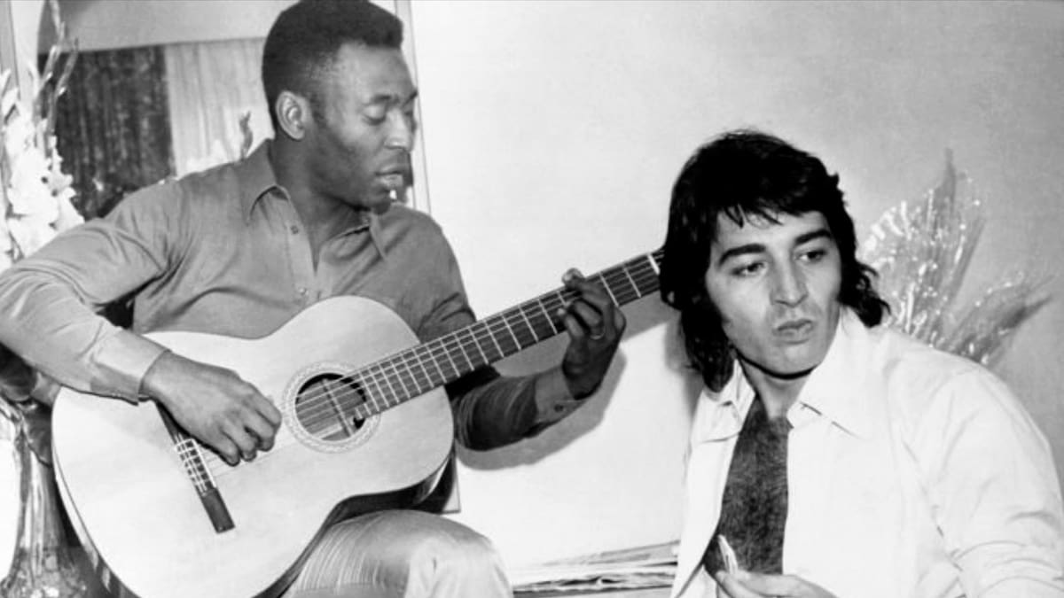 Dos ídolos de Sudamérica, uno con la música y otro con el fútbol