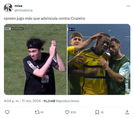 Los mejores memes del partido de Spreen. Foto: captura.
