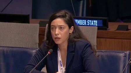 Reut Shapir, coordinadora política de la misión diplomática de Israel. Foto: X @ReutSBN.