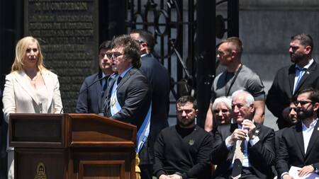 Asunción de Javier Milei. Foto: Télam