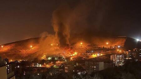 Incendio en la prisión de Evin. Foto: 800Noticias.