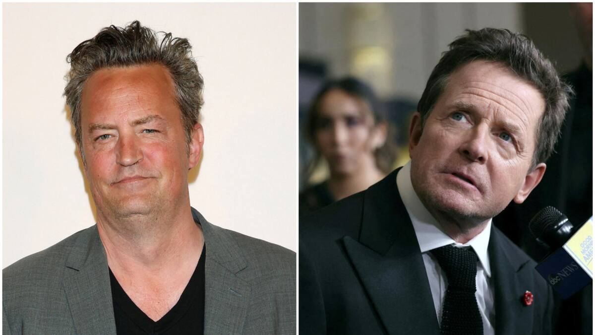 Matthew Perry y Michael J. Fox. Fotos: NA- Reuters