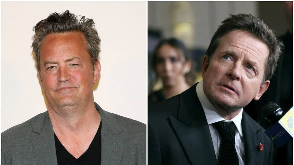 Matthew Perry y Michael J. Fox. Fotos: NA- Reuters