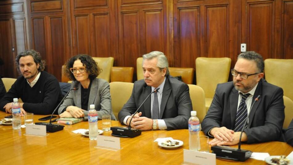 Alberto Fernández reunión empresarios