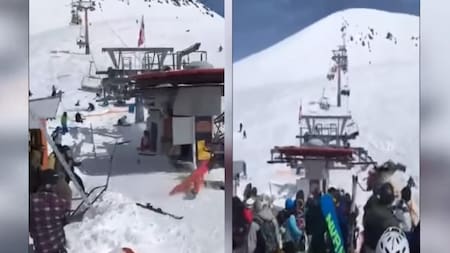 Accidente con aerosillas de esquí en Georgia, videos virales