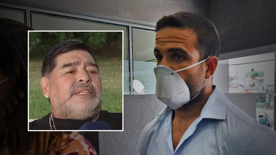 Diego Maradona, psicólogo Carlos Díaz, foto NA