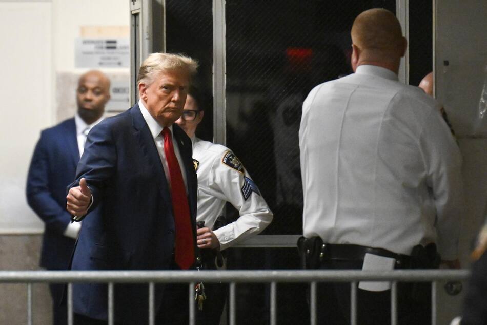Juicio a Donald Trump en Manhattan. Foto: EFE.