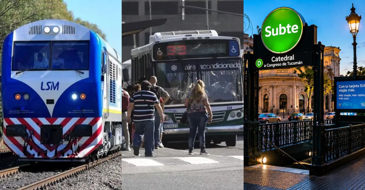 Aumentos en trenes, subtes y colectivos
