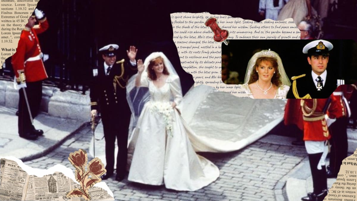 24.000 pétalos de rosa, un beso prohibido y un final inesperado: a 40 años de la boda del príncipe Andrés y Sarah Ferguson