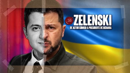 Zelenski: de actor cómico a presidente de Ucrania. Foto: 26 Historia / Canal 26.