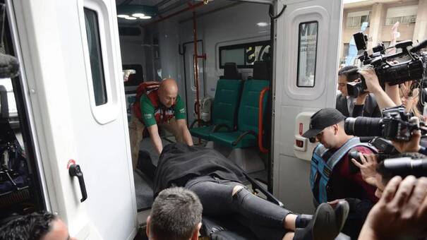 Larissa Riquelme se descompensó y fue llevada en ambulancia tras el fallo contra Jonathan Fabbro