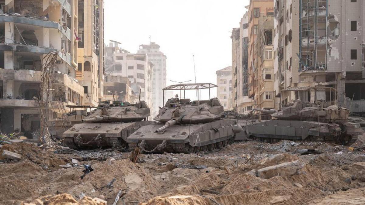 Tanques de guerra israelíes en la Franja de Gaza: Foto: Reuters