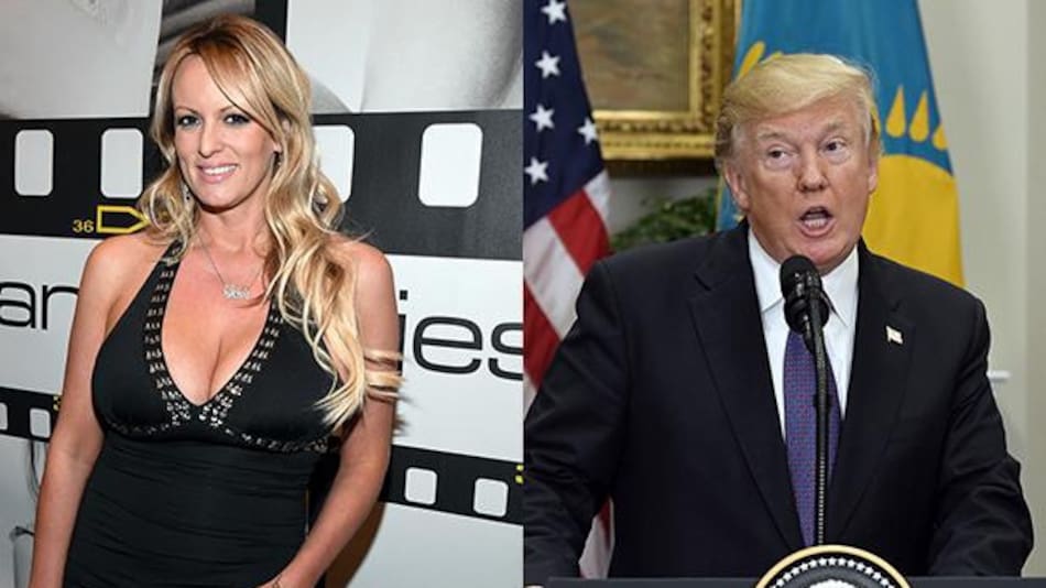 Stormy Daniels y Donald Trump. Foto: archivo.