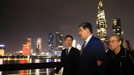 Nicolás Maduro en China. Foto: EFE