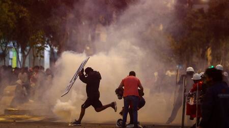 Protestas y represión en Perú. Foto: NA.