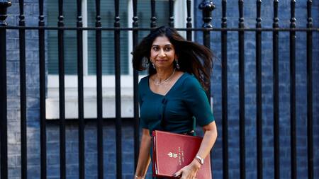 Suella Braverman, ministra del Interior de Gran Bretaña. Foto: REUTERS.