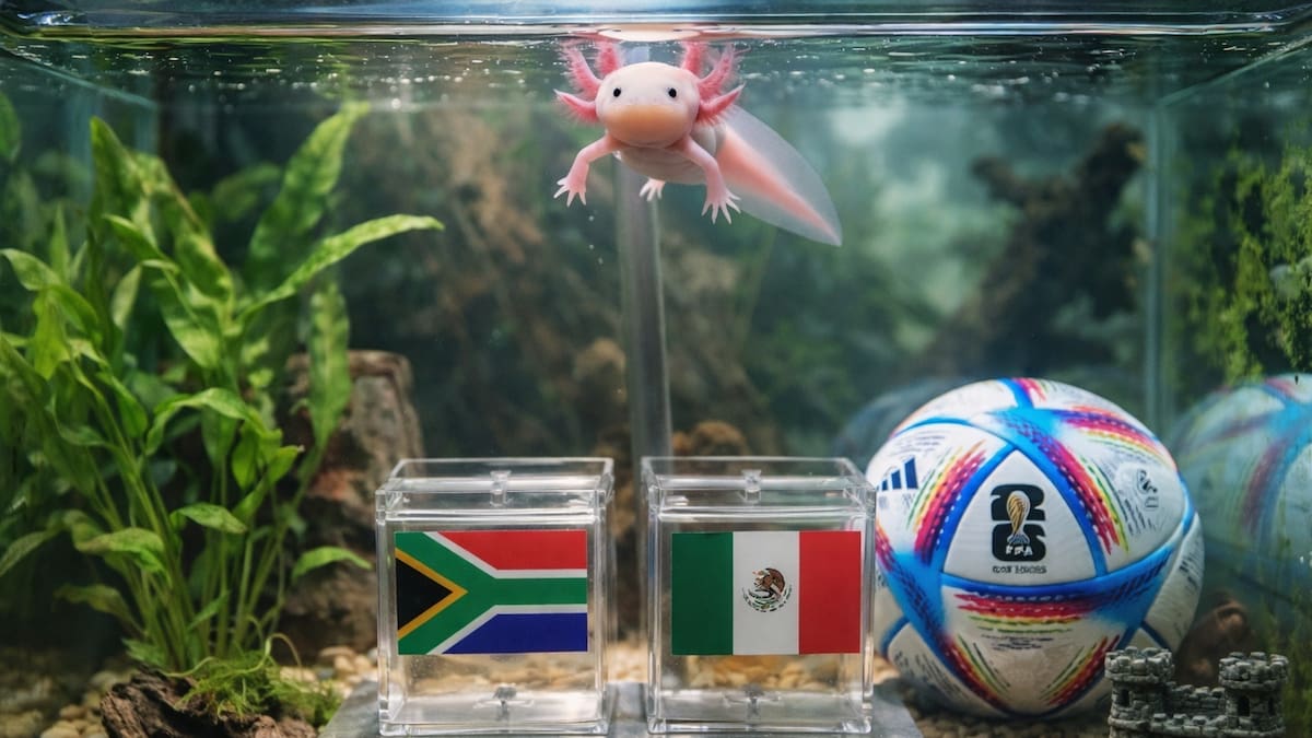 Paco el Ajolote ya tiene a su favorito para el partido inaugural de este jueves entre Sudáfrica y México.