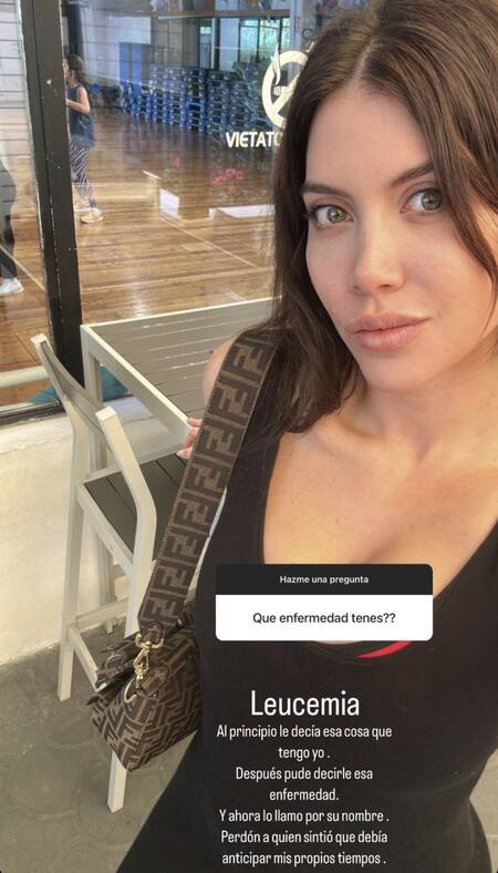 Wanda Nara confirmó que tiene leucemia. Foto: Instagram.