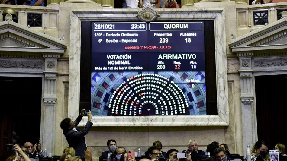 Votación en diputados. Agencia NA.