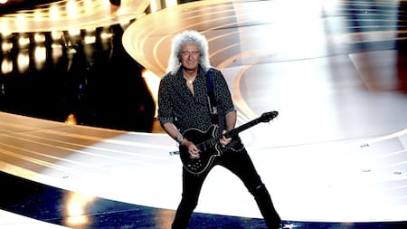 Brian May, el guitarrista de Queen. Foto: NA.