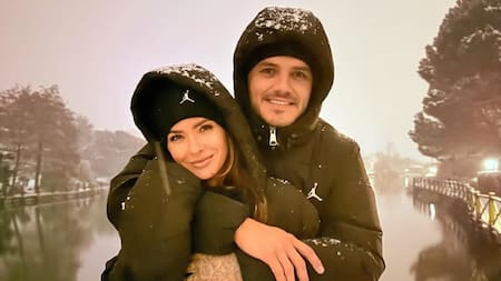 Mauro Icardi y la China Suárez. Foto Instagram @mauroicardi