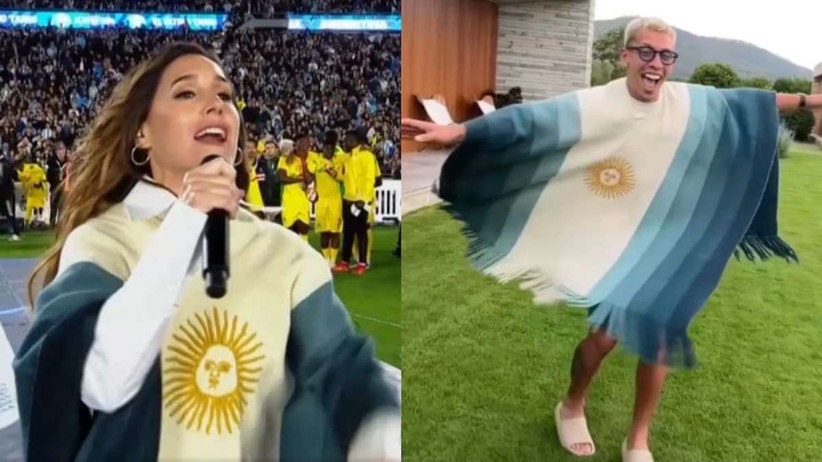 El famoso poncho que utilizó La Sole en la despedida de Messi: la historia detrás de la prenda
