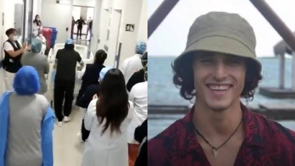 La despedida a Benjamín Gamond. Fotos: captura.