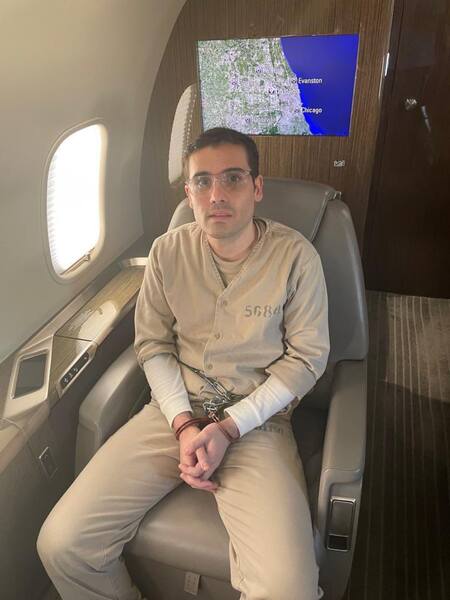 Así luce hoy Ovidio Guzmán. Foto: X @derekmaltz_sr.