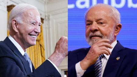 Joe Biden y Lula da Silva. Fotos: Reuters