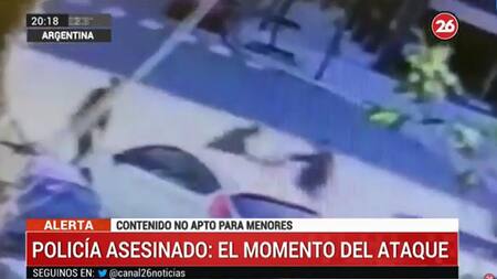 Ataque al policía apuñalado y asesinado en Palermo, Canal 26