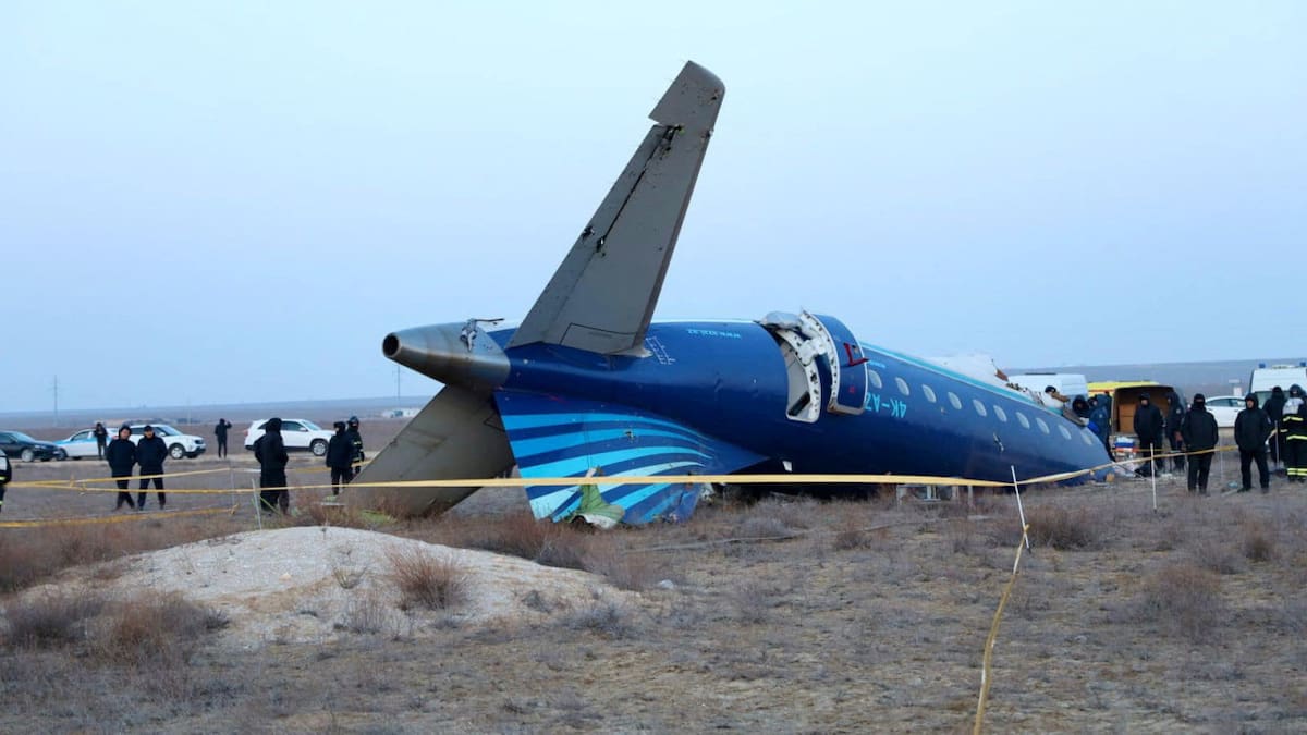 Accidente aéreo en Kazajistán. Foto: Reuters
