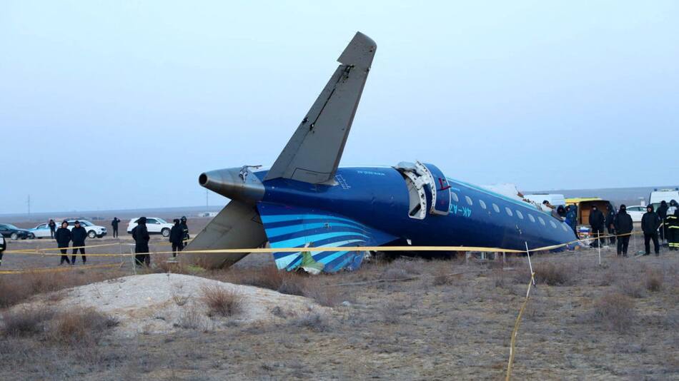 Accidente aéreo en Kazajistán. Foto: Reuters