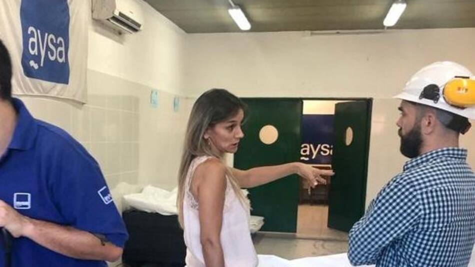 Malena Galmarini recorrió la Planta Gral San Martín