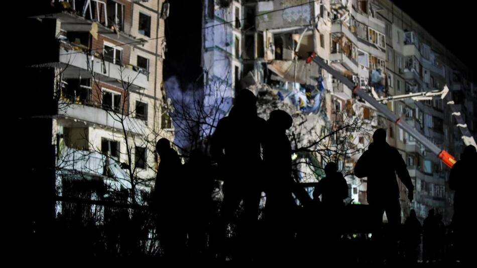 Ataque ruso a Dnipro 1. Foto: EFE.