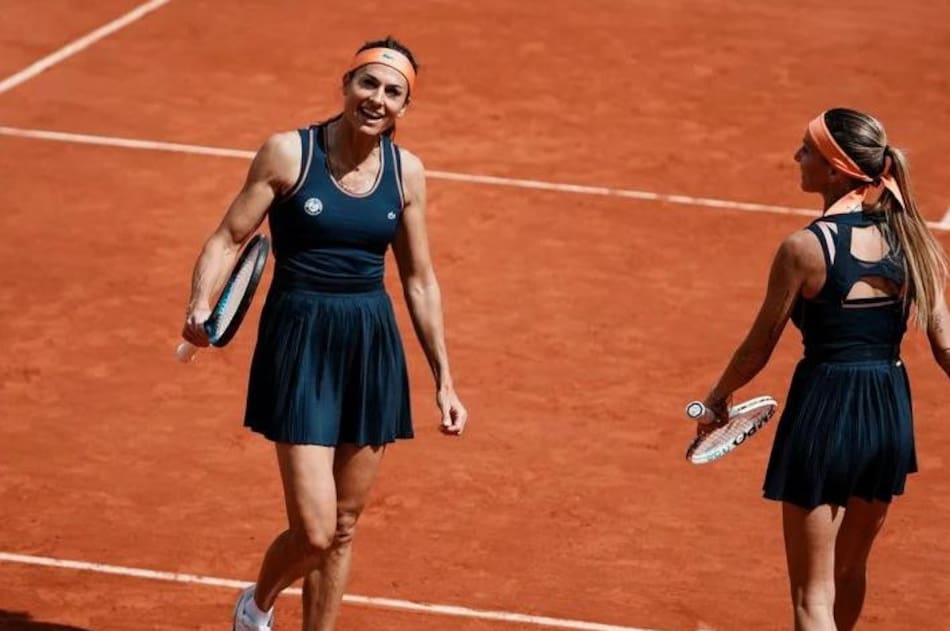 Gabriela Sabatini y Gisela Dulko, tenis. Foto: EFE.