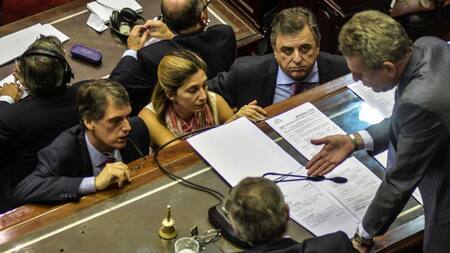Diputados Mario Negri, Agustín Rossi y Emilio Monzó