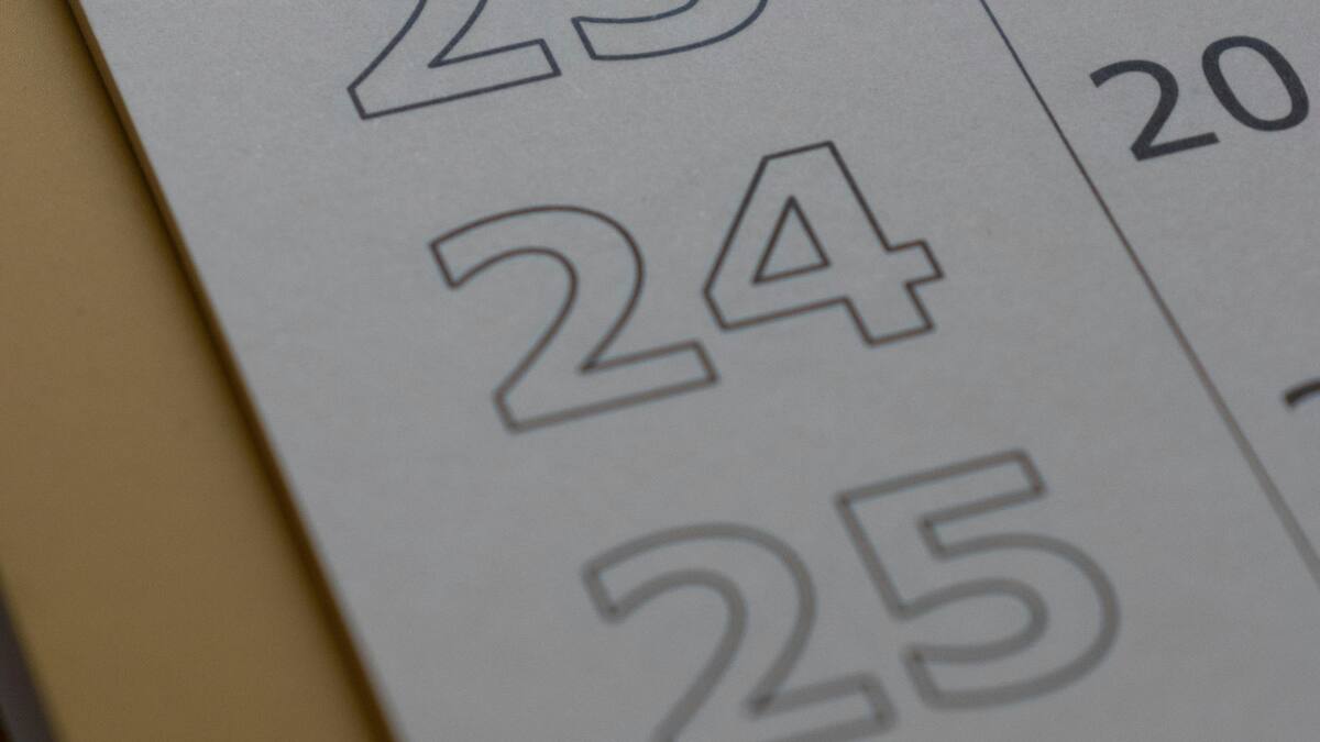 Calendario. Foto: Unsplash