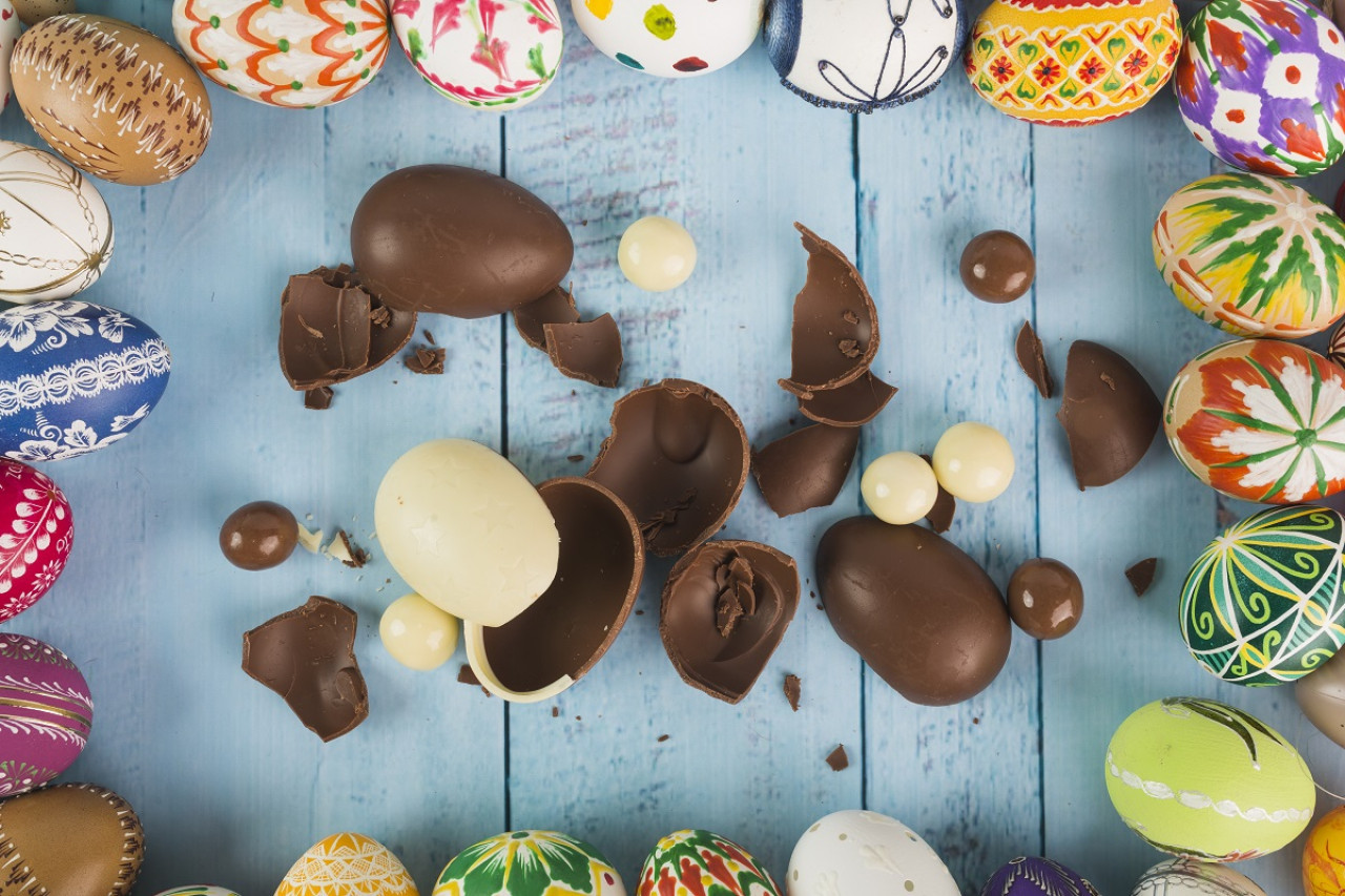 Huevos de Pascua; Semana Santa. Foto: Freepik.