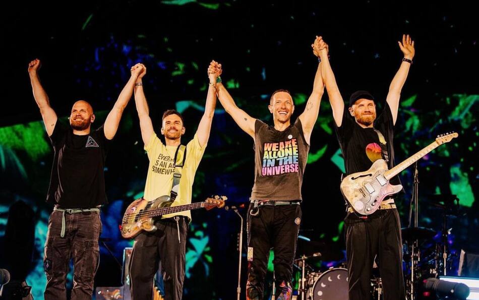 Coldplay. Foto: Instagram