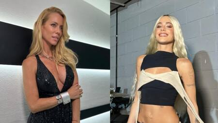 Nicole Neumann y Tini Stoessel. Foto Instagram.