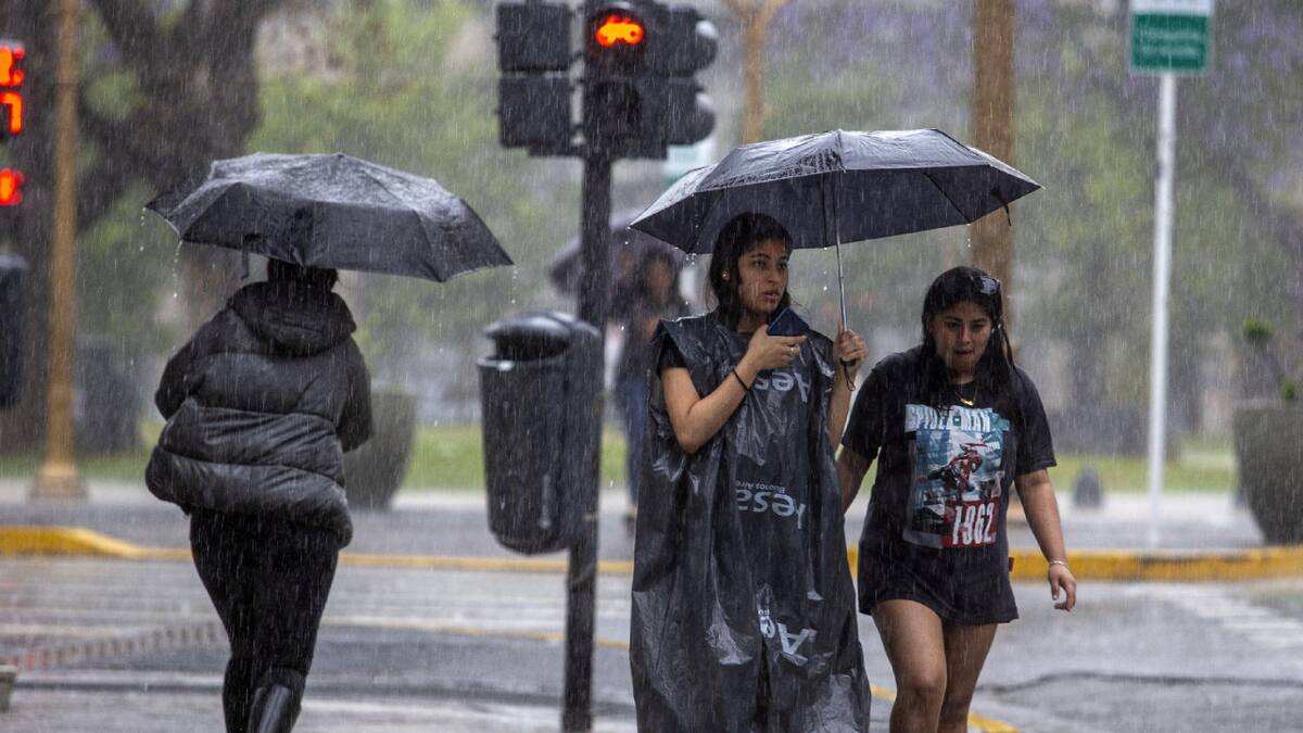 Diluvio en Buenos Aires. Foto: NA
