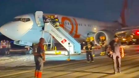 Un avión de la aerolínea Gol colisionó con otro en el aeropuerto de Galeão. Foto: X @ivancp25.