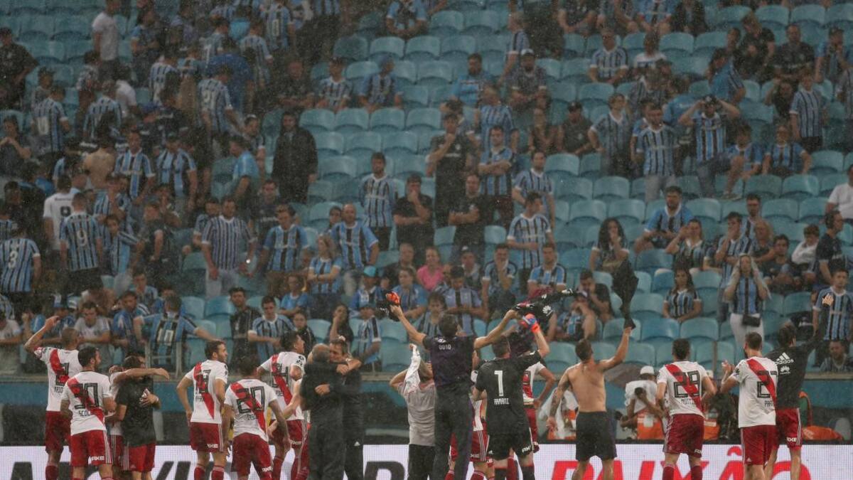 Victoria de River ante Gremio en Copa Libertadores (Reuters)