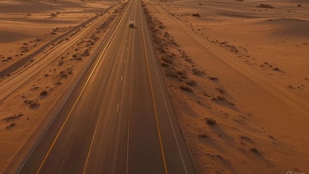Más de mil kilómetros sin curvas: el país que tiene la autopista con la recta más larga del mundo