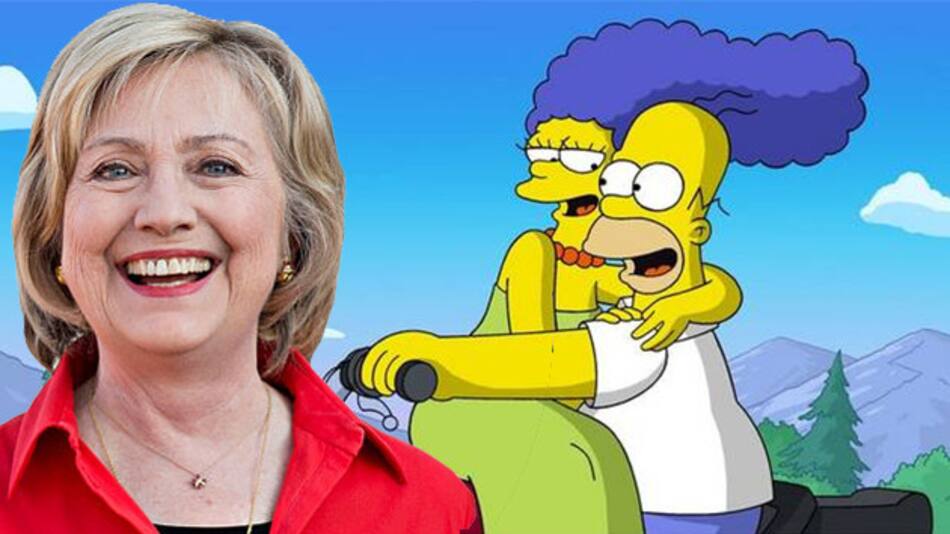 Los Simpson votan por Hillary Clinton