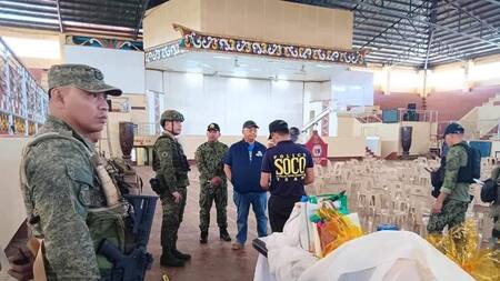 El atentado a una misa católica en Filipinas. Foto: EFE.