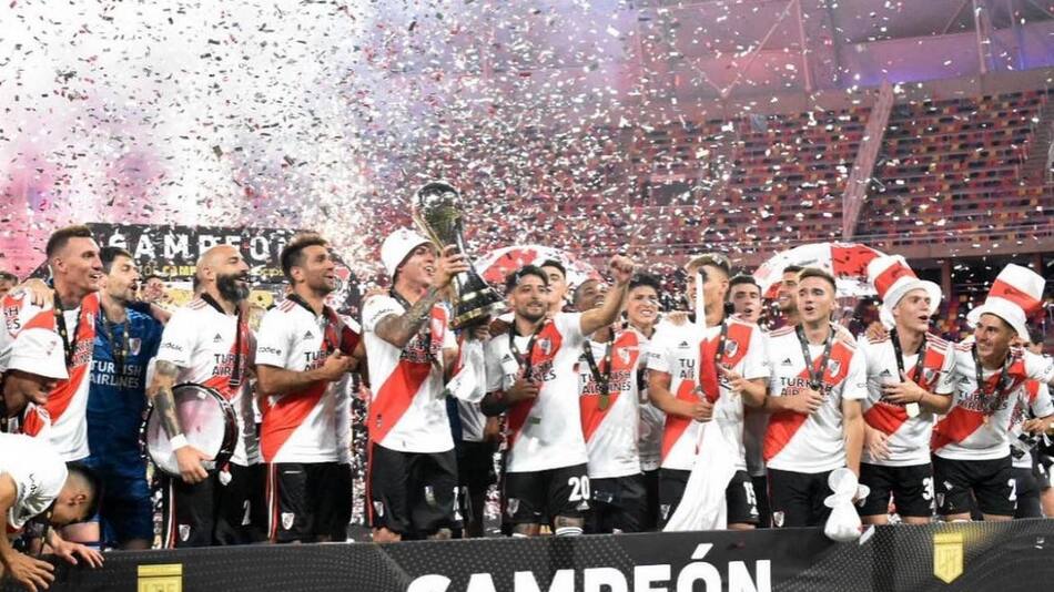 River Plate campeón Trofeo de Campeones. NA.