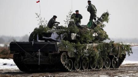 Tanque de Polonia. Foto: NA.