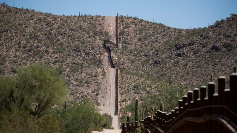 Frontera de Arizona entre Estados Unidos y México. Foto: Reuters.